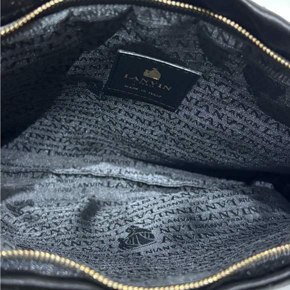 Lanvin Quilted  Black Leather pouch - Picture 11 of 12